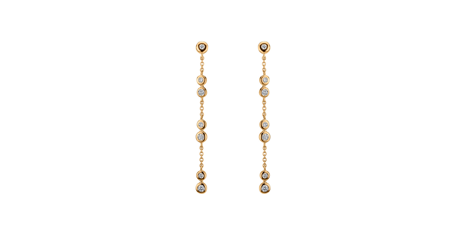 Diamond earrings Charming Waterfall