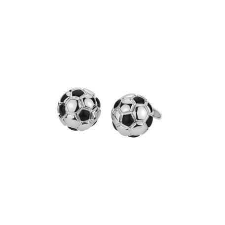 Cufflinks with Enamel Black Magic