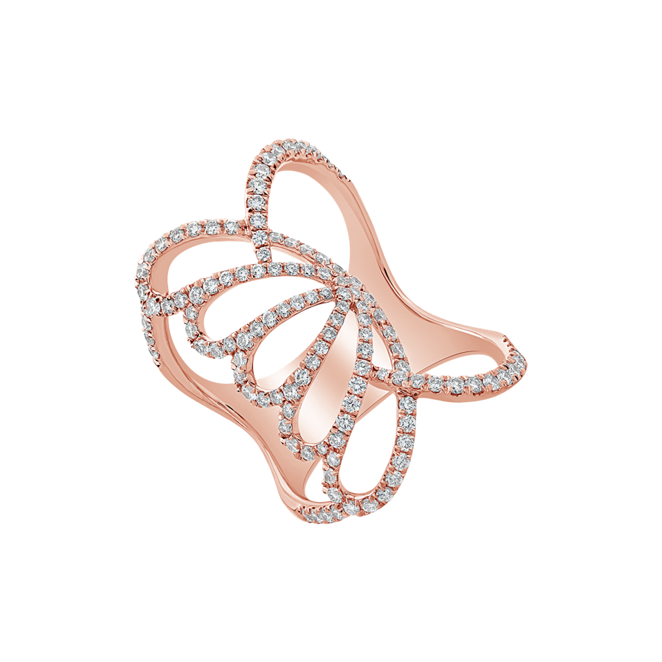 Diamond ring Charming Butterfly