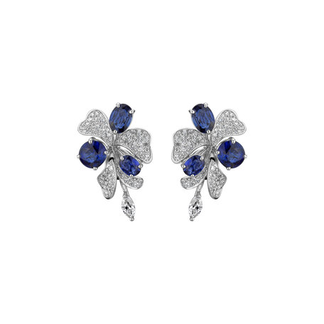Diamond earrings and Sapphire Czarina Symphony