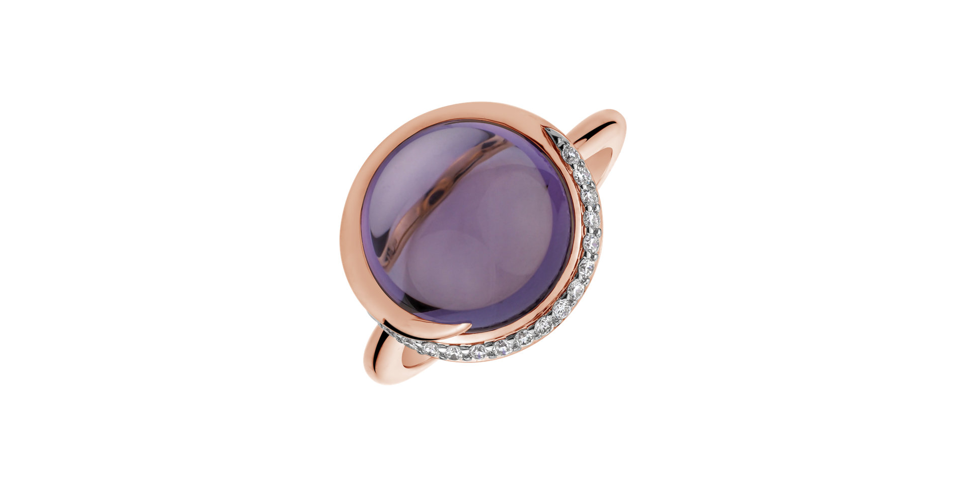 Diamond rings with Amethyst Dream Opera