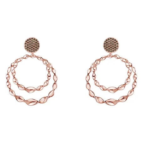 Earrings with brown diamonds Arabic Treasure