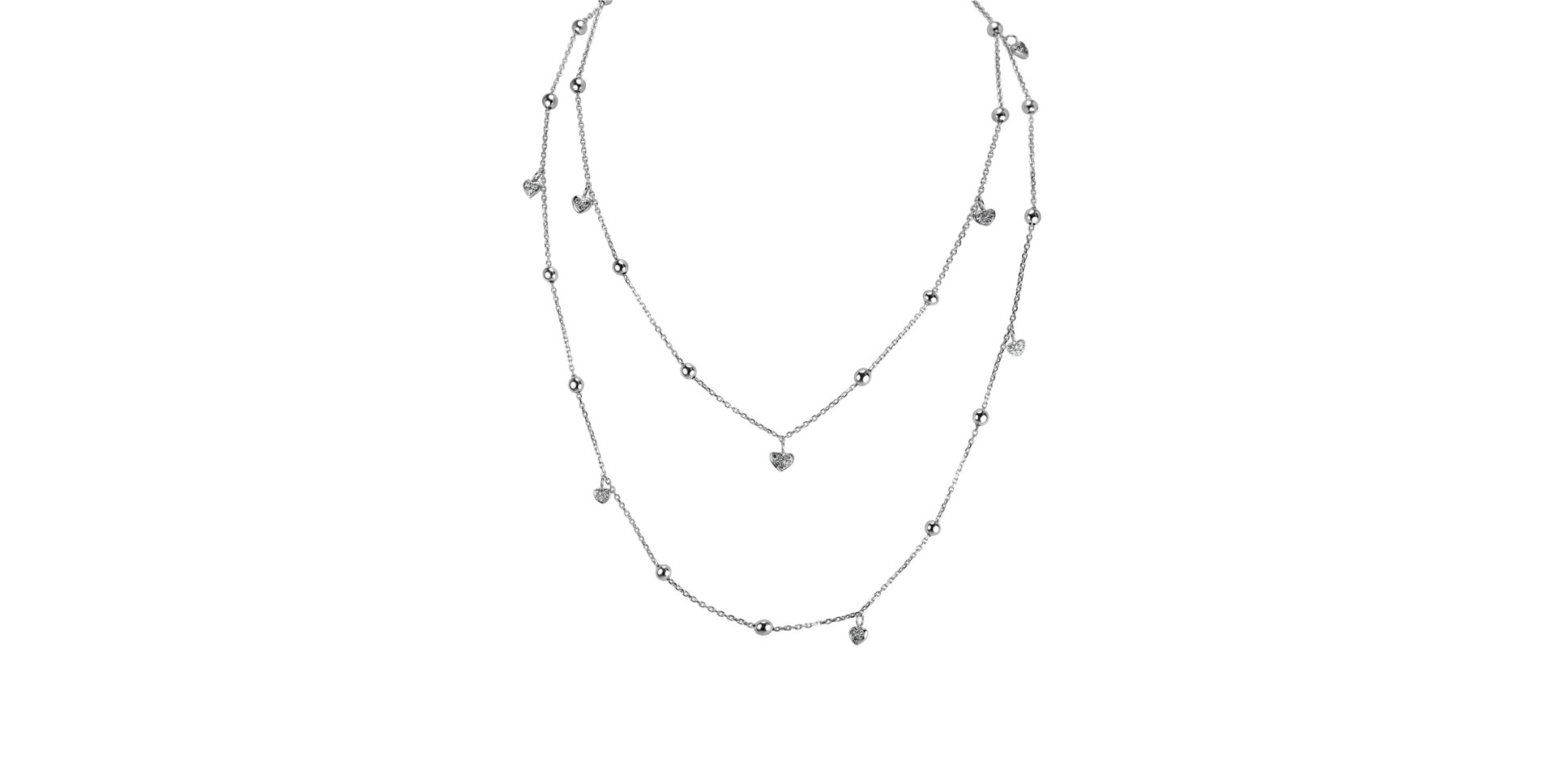 Diamond necklace Pristine Heart