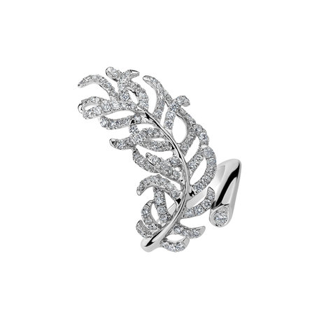 Diamond ring Feather Love