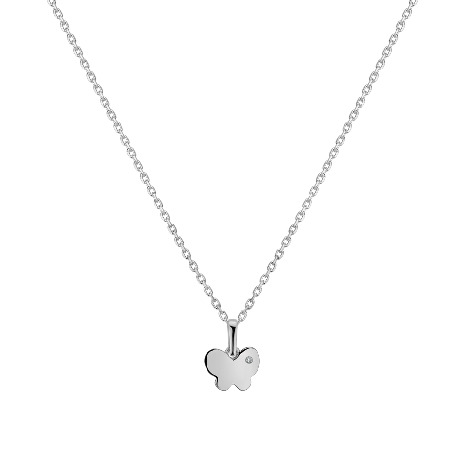 Children's diamond pendant Daydream Butterfly