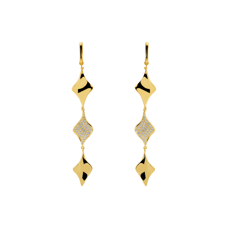 Diamond earrings Poetry Waterfall