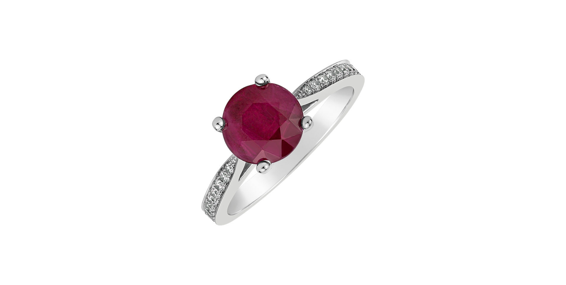 Diamond ring with Ruby Sin Secret