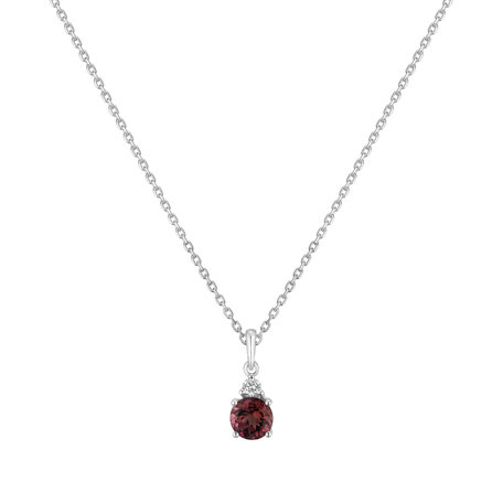 Diamond pendant with Turmalinem Sin Gem