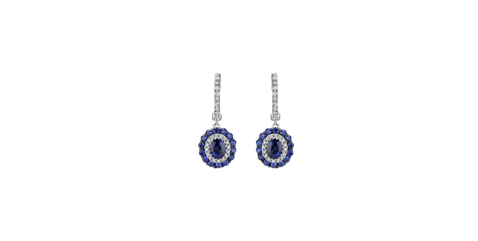 Diamond earrings and Sapphire Courage