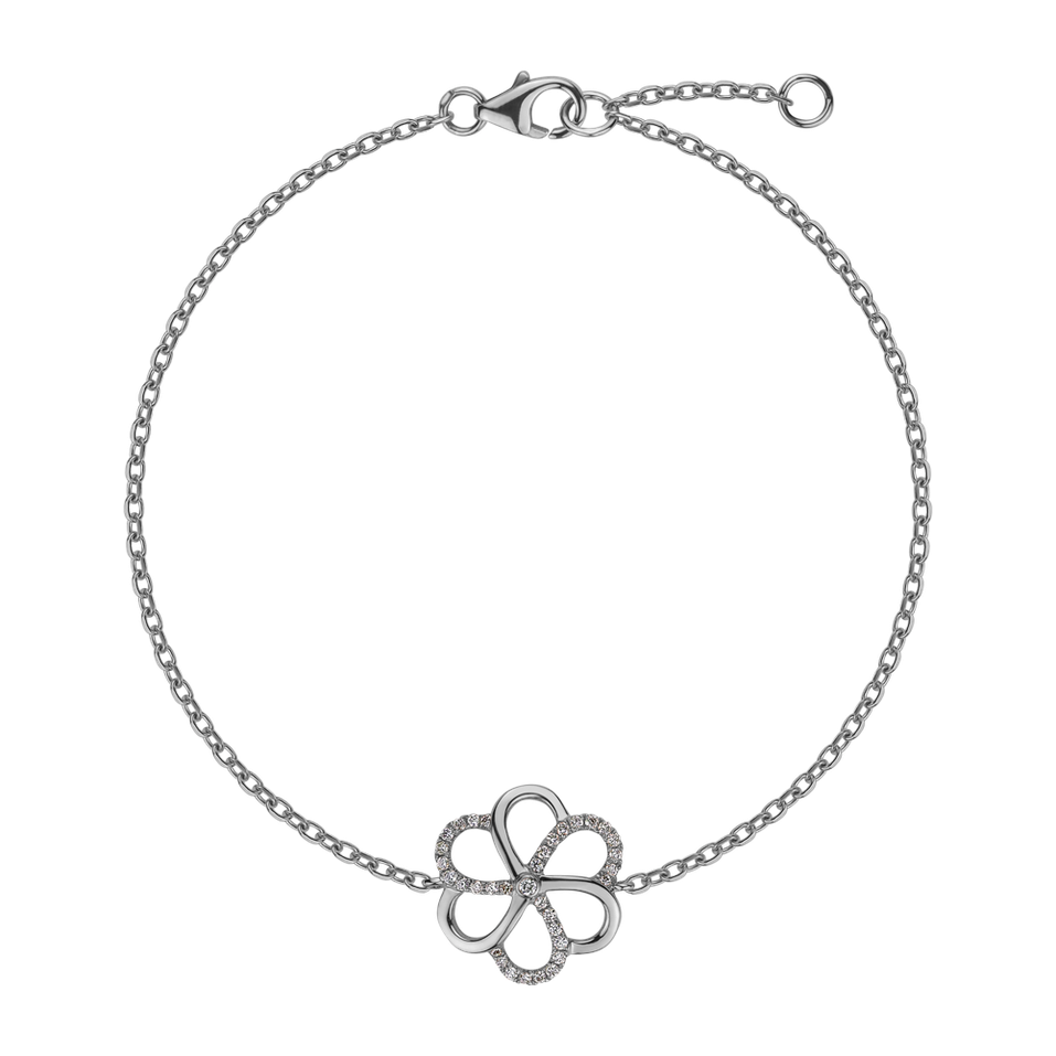 Bracelet with diamonds Dendrobium