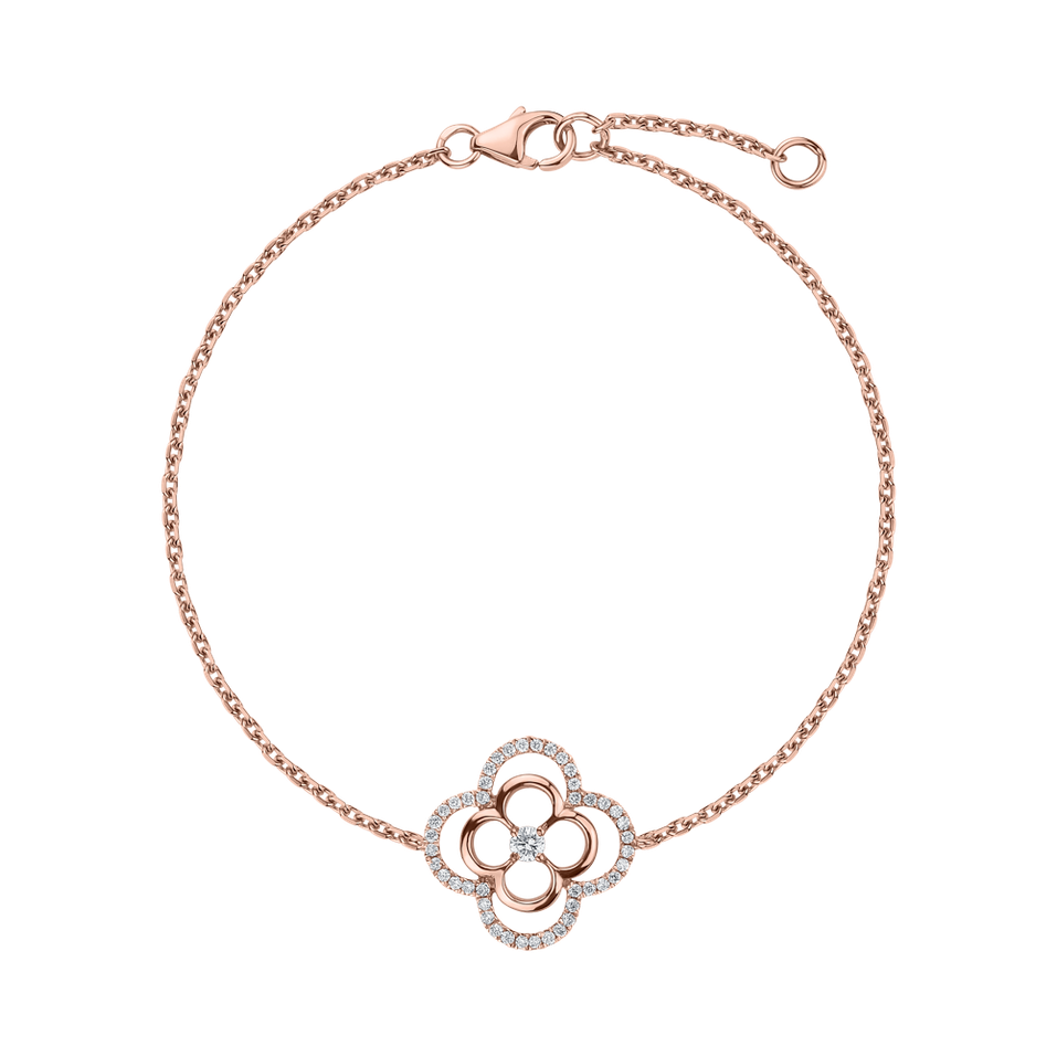Bracelet with diamonds Strelitzia