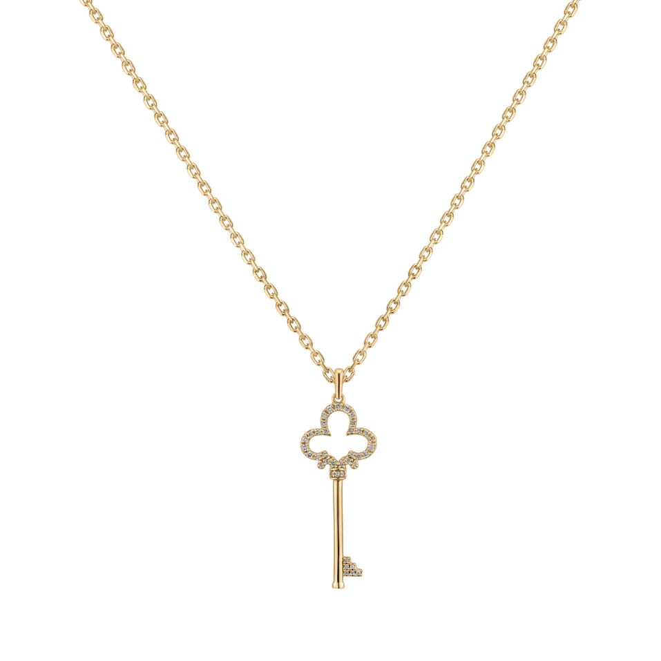 Diamond pendant Worlds Key