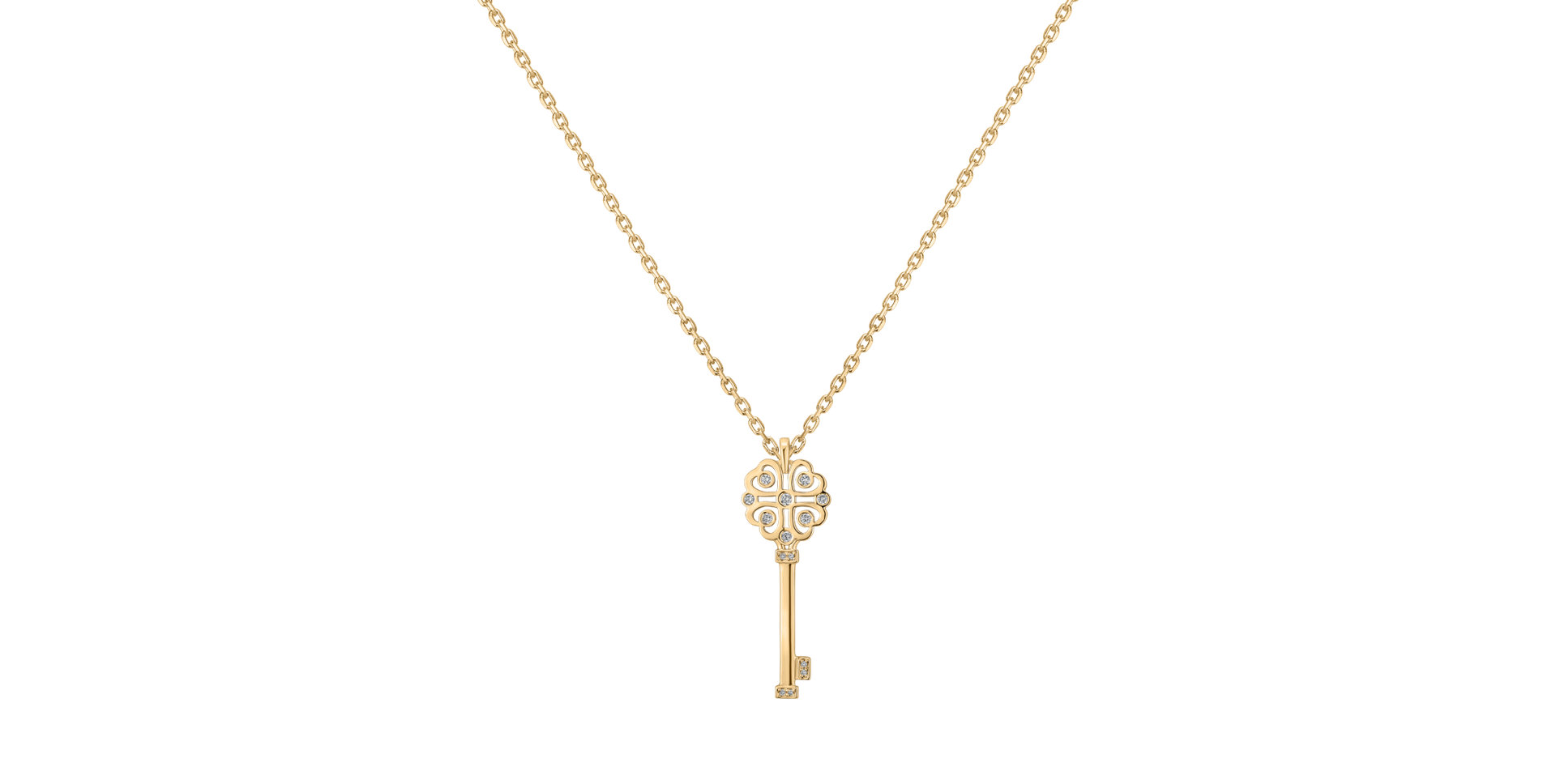 Diamond pendant Decorative Key