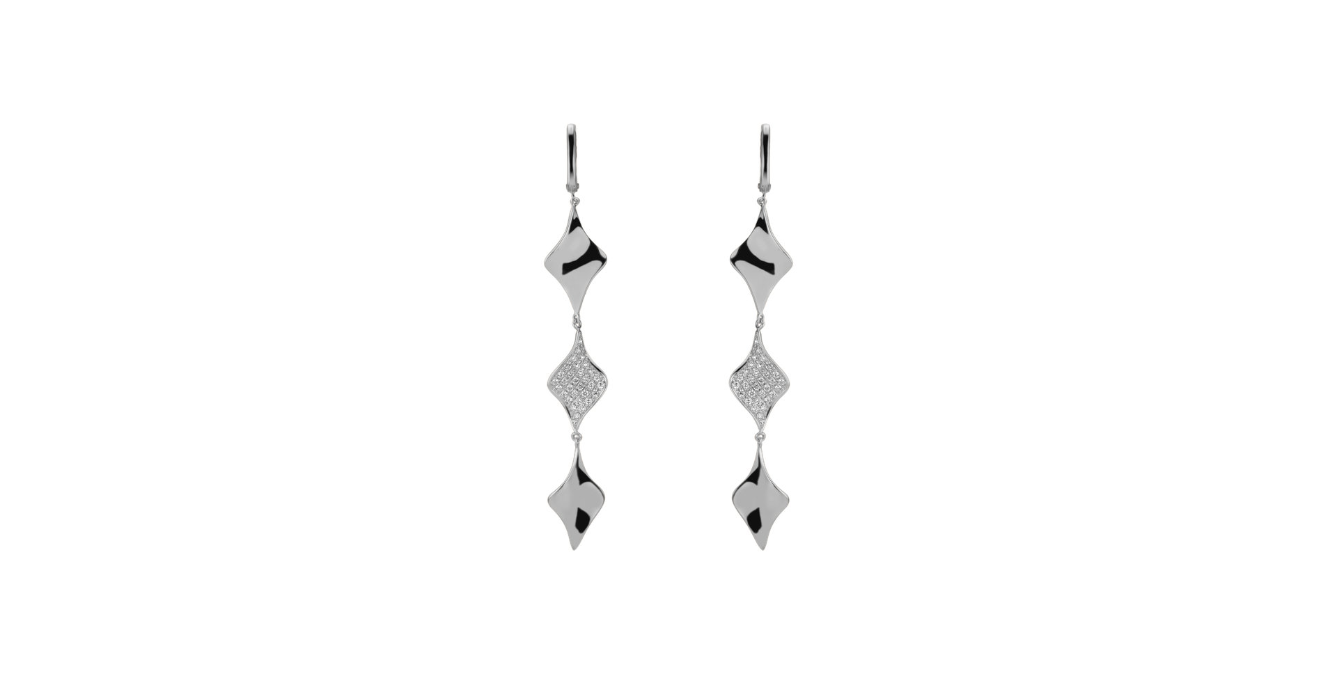 Diamond earrings Poetry Waterfall