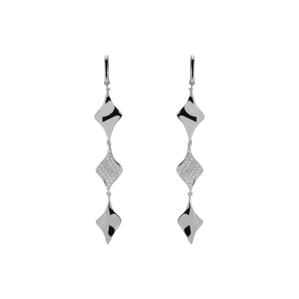Diamond earrings Poetry Waterfall