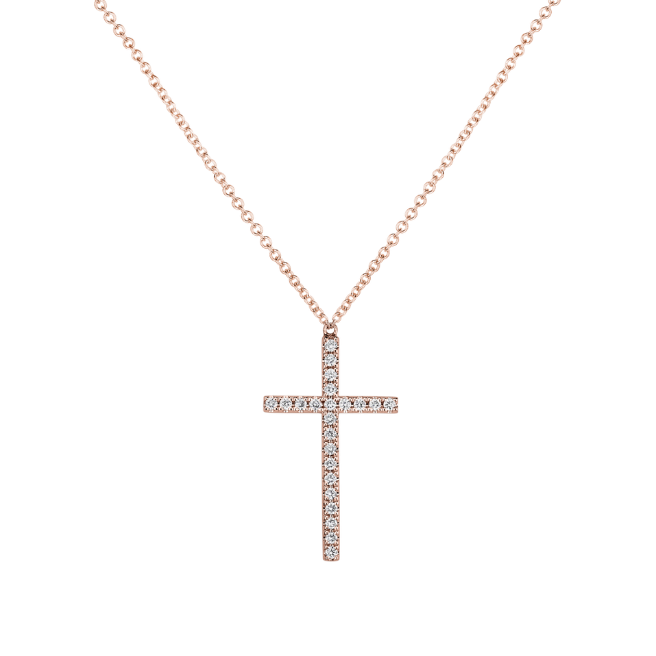 Diamond necklace Gold Message