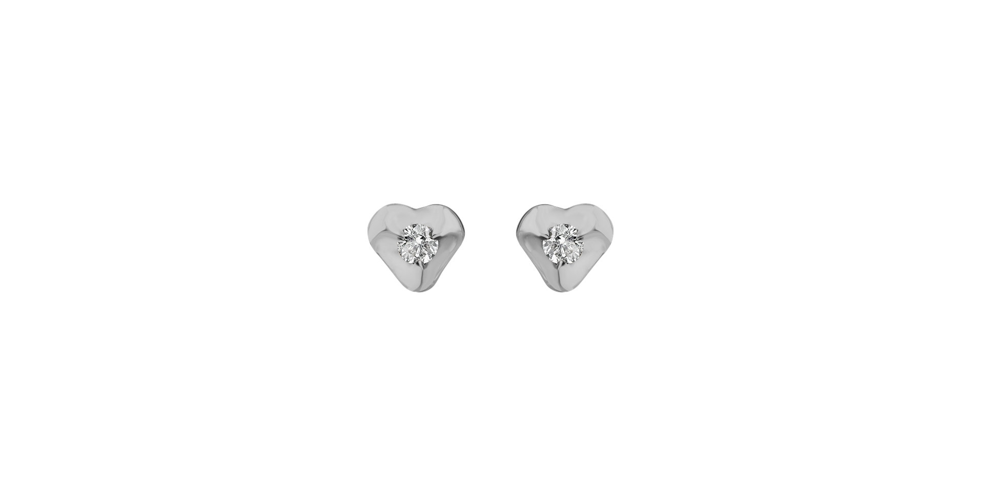 Diamond earrings Full Hearts