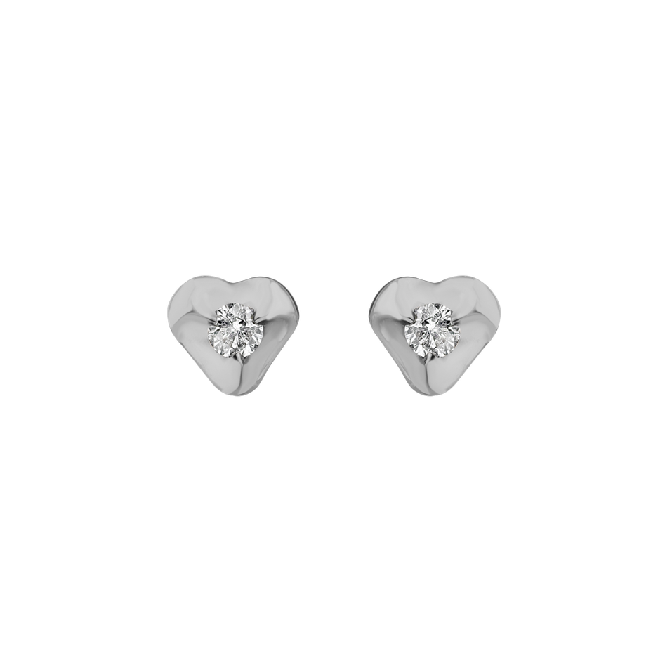 Diamond earrings Full Hearts