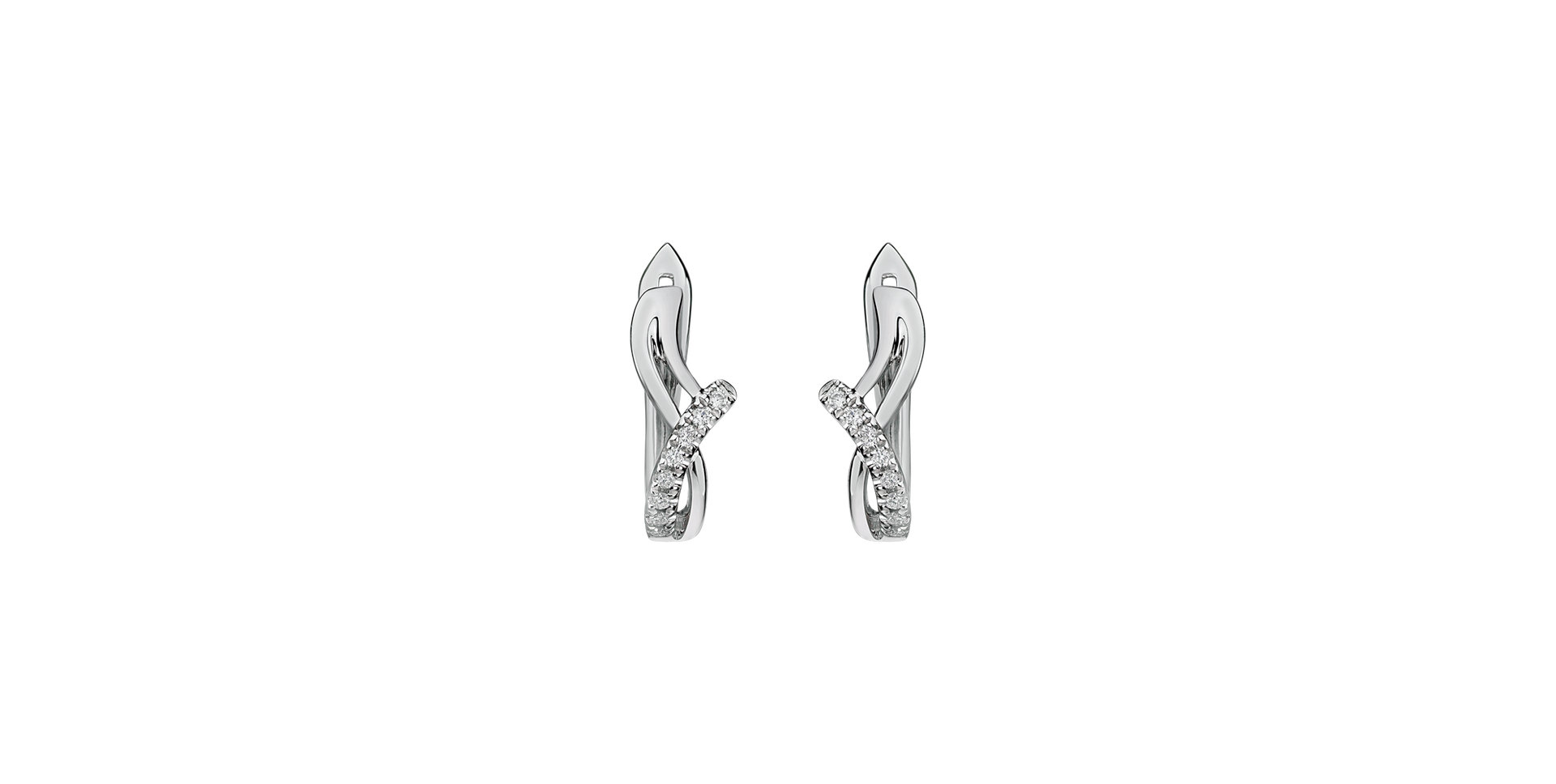Diamond earrings Elegant Line