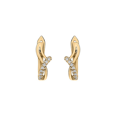 Diamond earrings Elegant Line