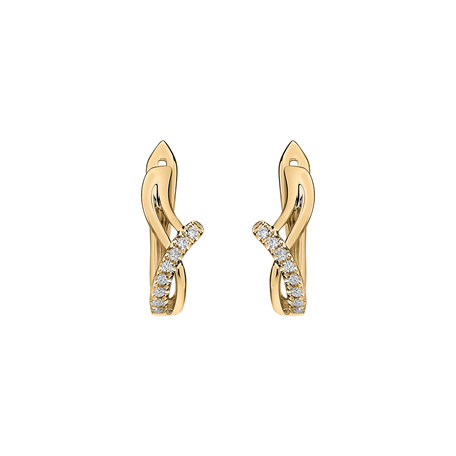 Diamond earrings Elegant Line