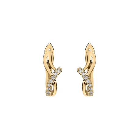 Diamond earrings Elegant Line