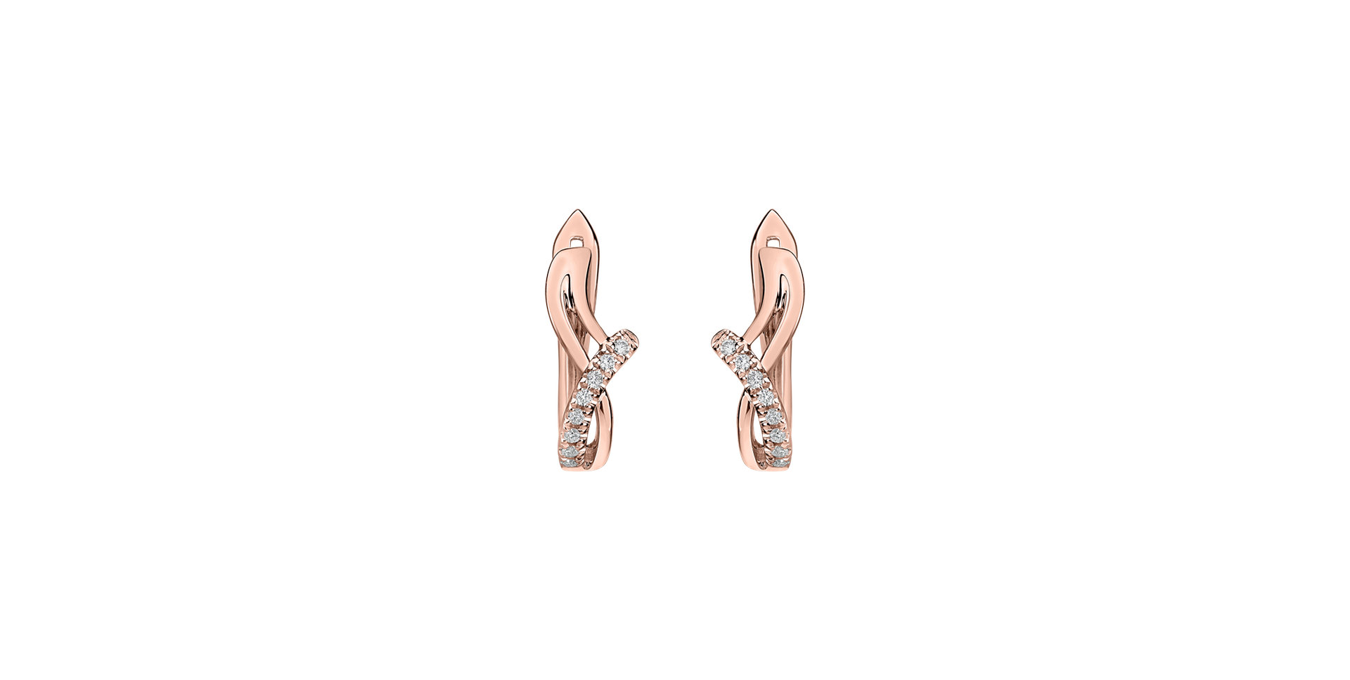 Diamond earrings Elegant Line