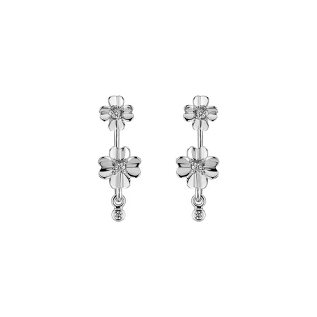Diamond earrings Bloom Melancholy