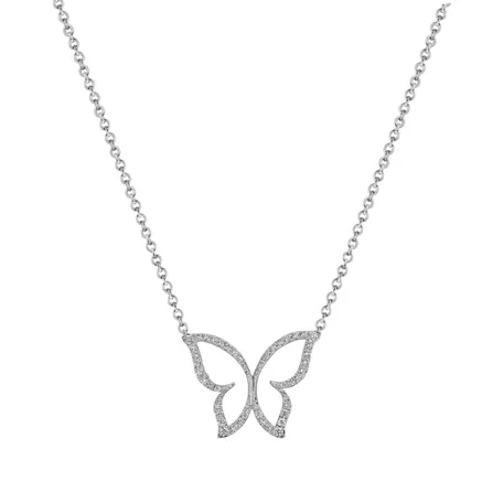 Diamond necklace Wings of Devotion