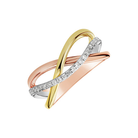 Diamond ring Sparkling Trinity