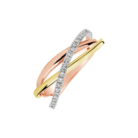 Diamond ring Sparkling Trinity