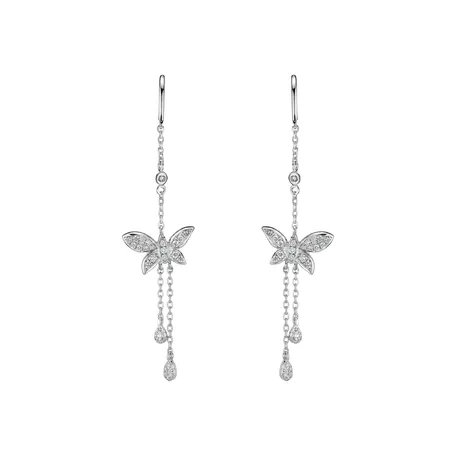 Diamond earrings Celestial Wings