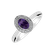 Diamond rings with Amethyst Vibrant Vivace2