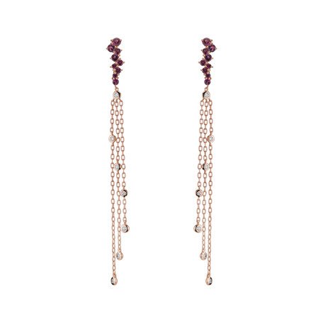 Diamond earrings and Tourmalíne Sultan Fairytale
