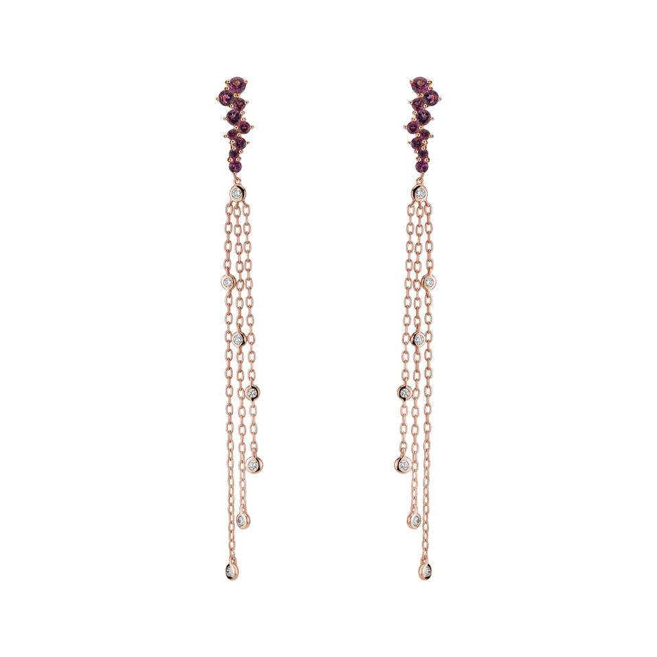 Diamond earrings and Tourmalíne Sultan Fairytale
