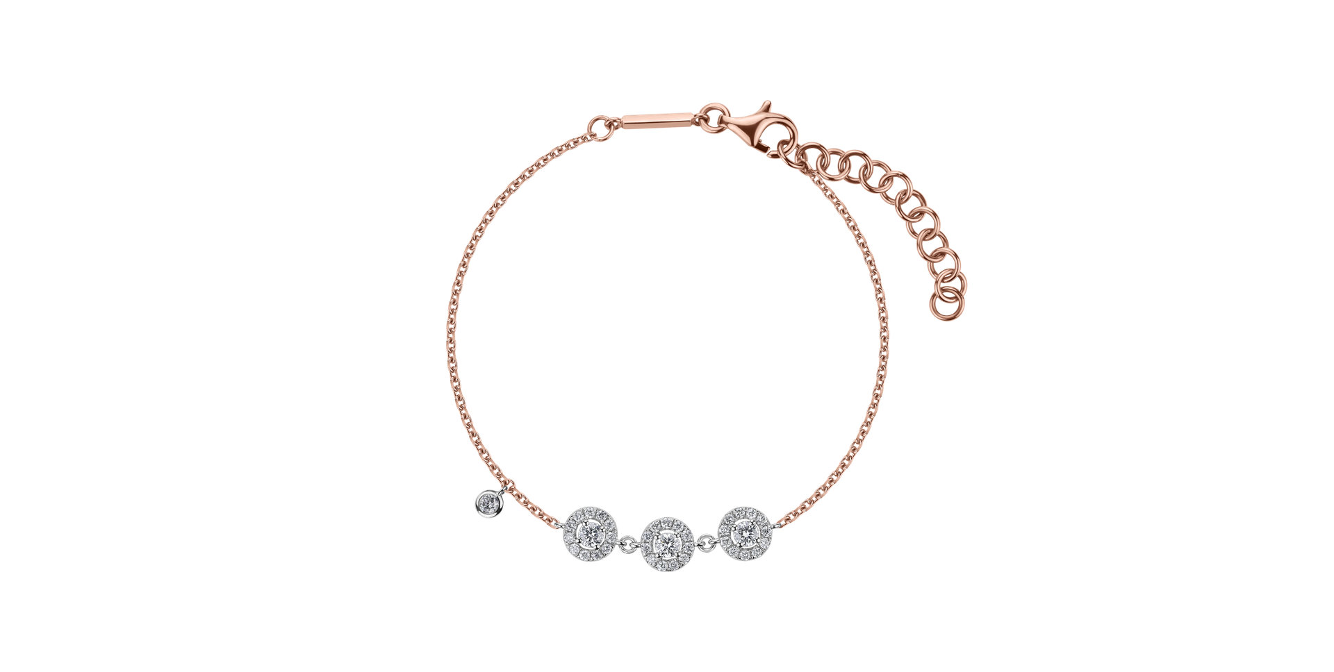 Bracelet with brown and white diamonds Amolpreet