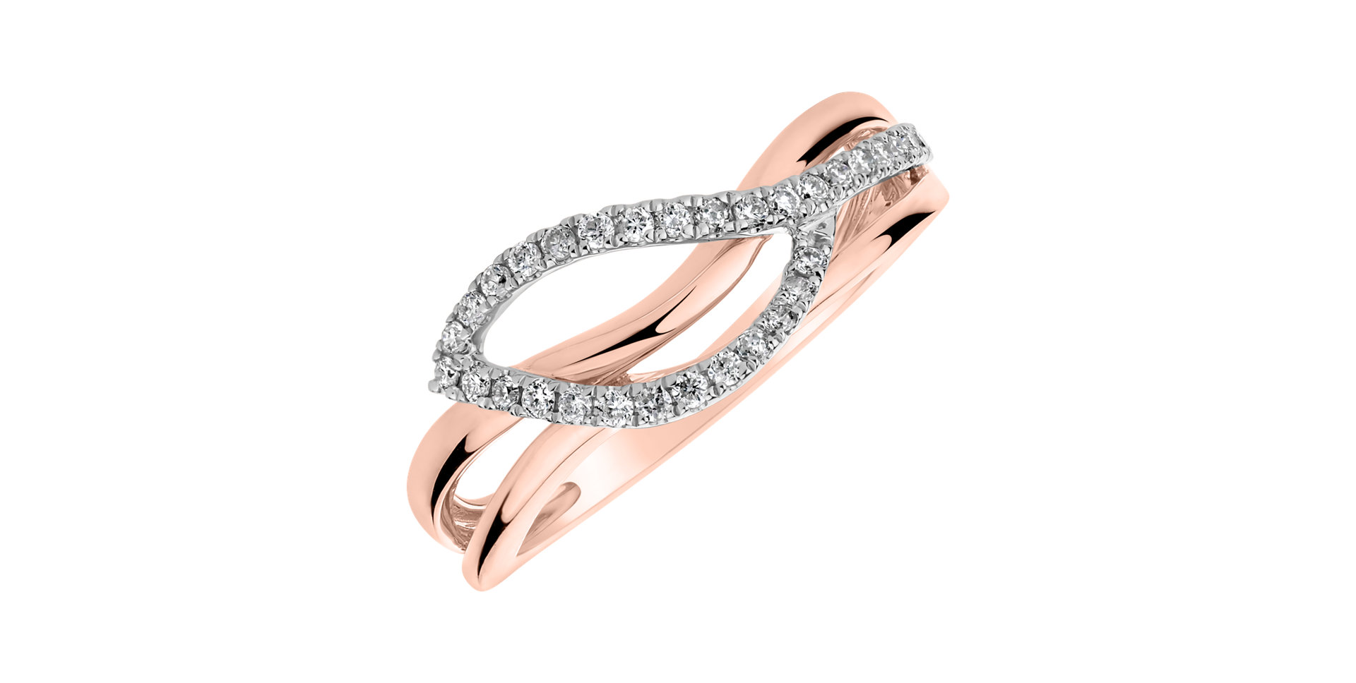 Diamond ring Dazzling Leaf
