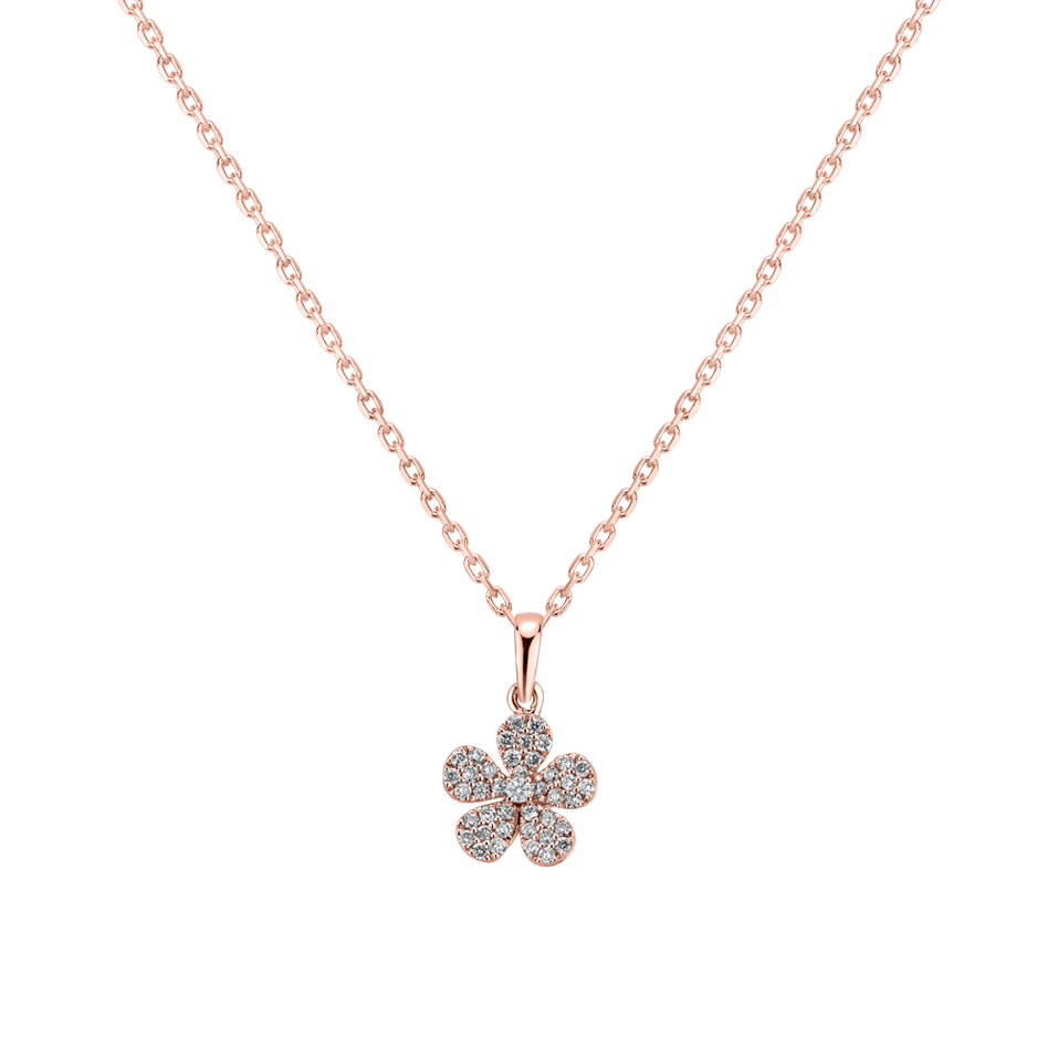 Diamond pendant Flower Message