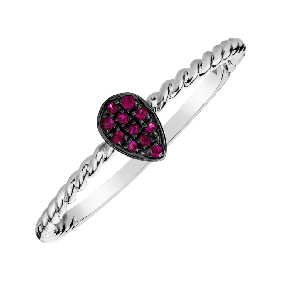 Ring with Ruby Witching Passion