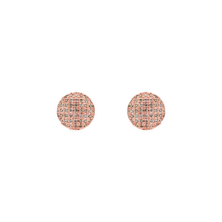 Earrings with brown diamonds Wonder Planet