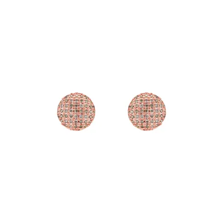 Earrings with brown diamonds Wonder Planet