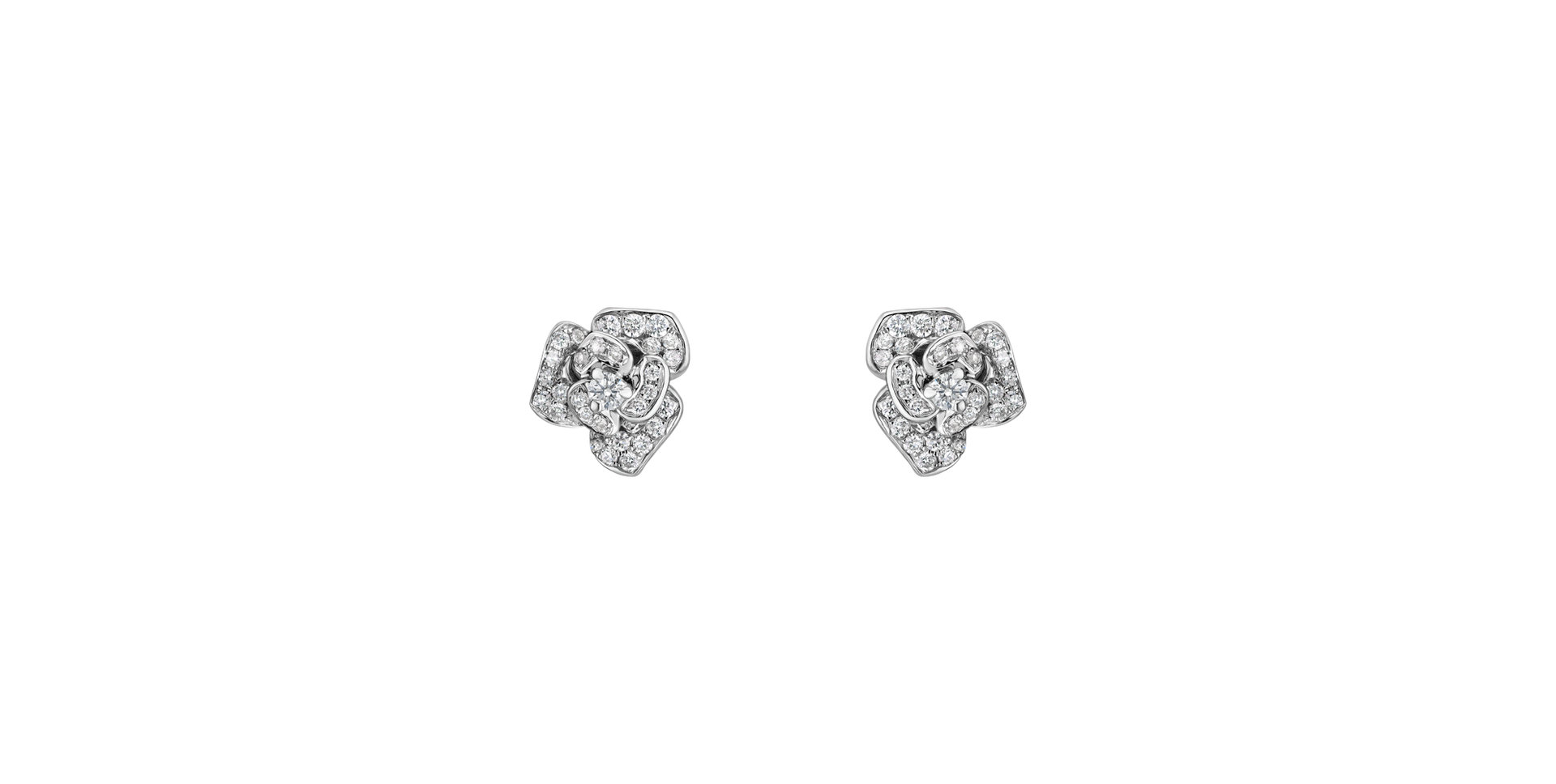 Diamond earrings Radiant Flower