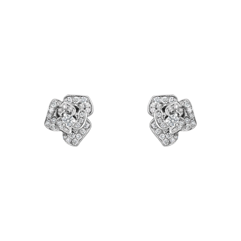 Diamond earrings Radiant Flower