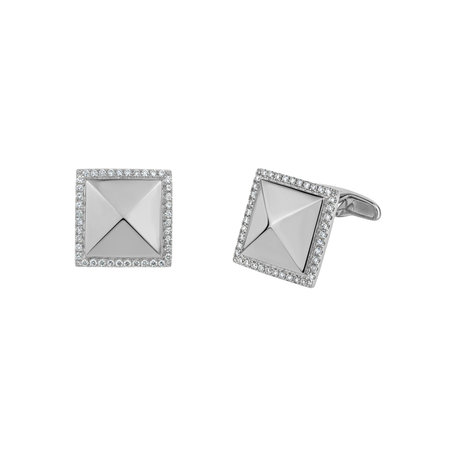 Diamond Cufflinks Gentleman Gem