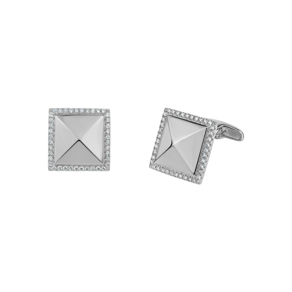 Diamond Cufflinks Gentleman Gem