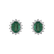 Diamond earrings with Emerald Princess Sparkle2