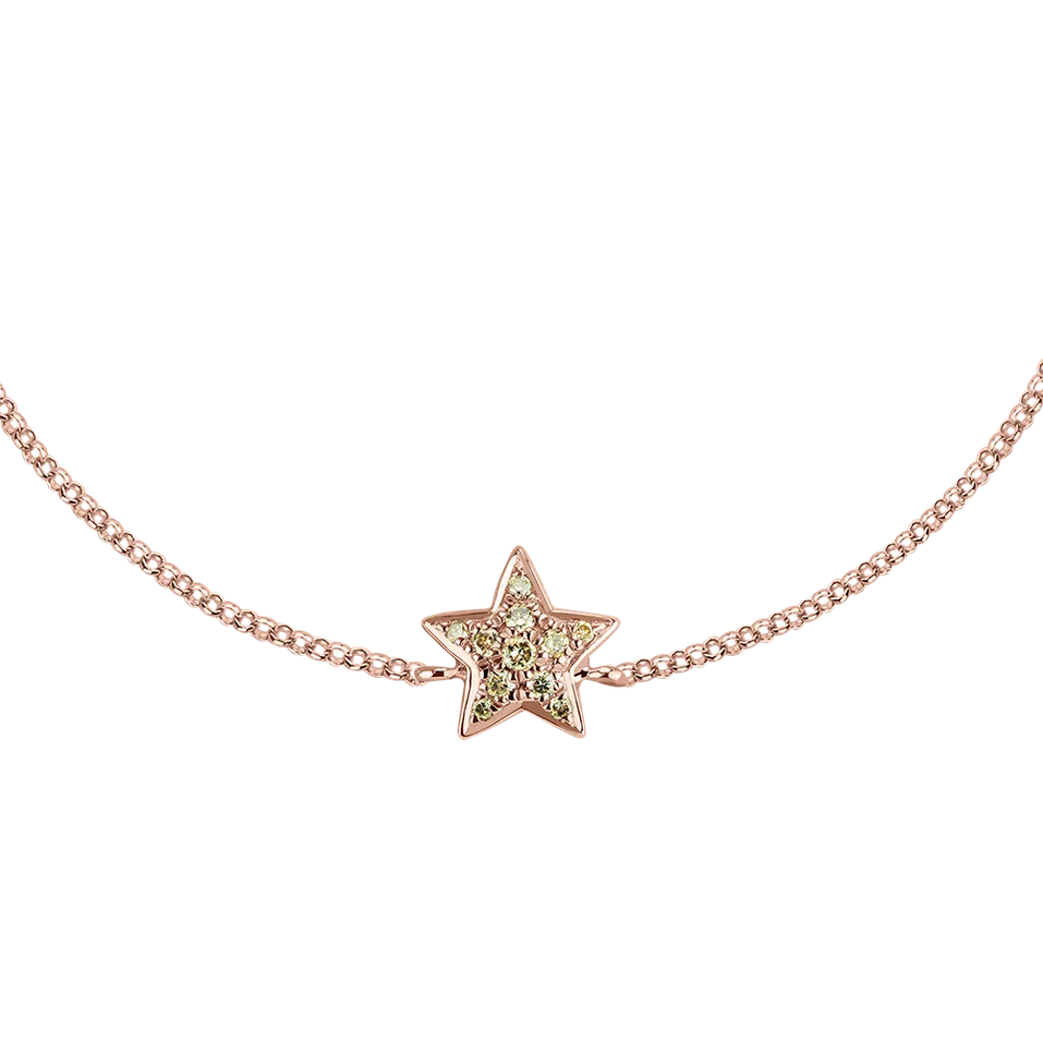 Bracelet with brown diamonds Night Message