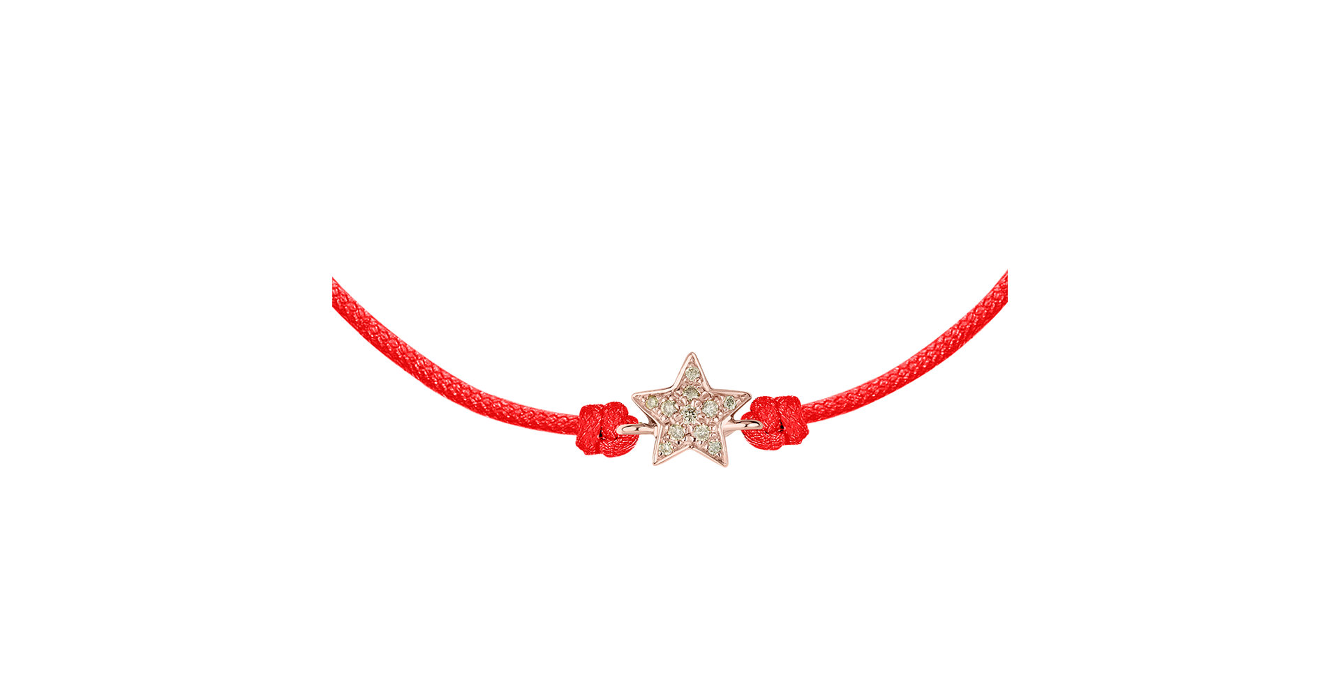 Bracelet with brown diamonds Star Message