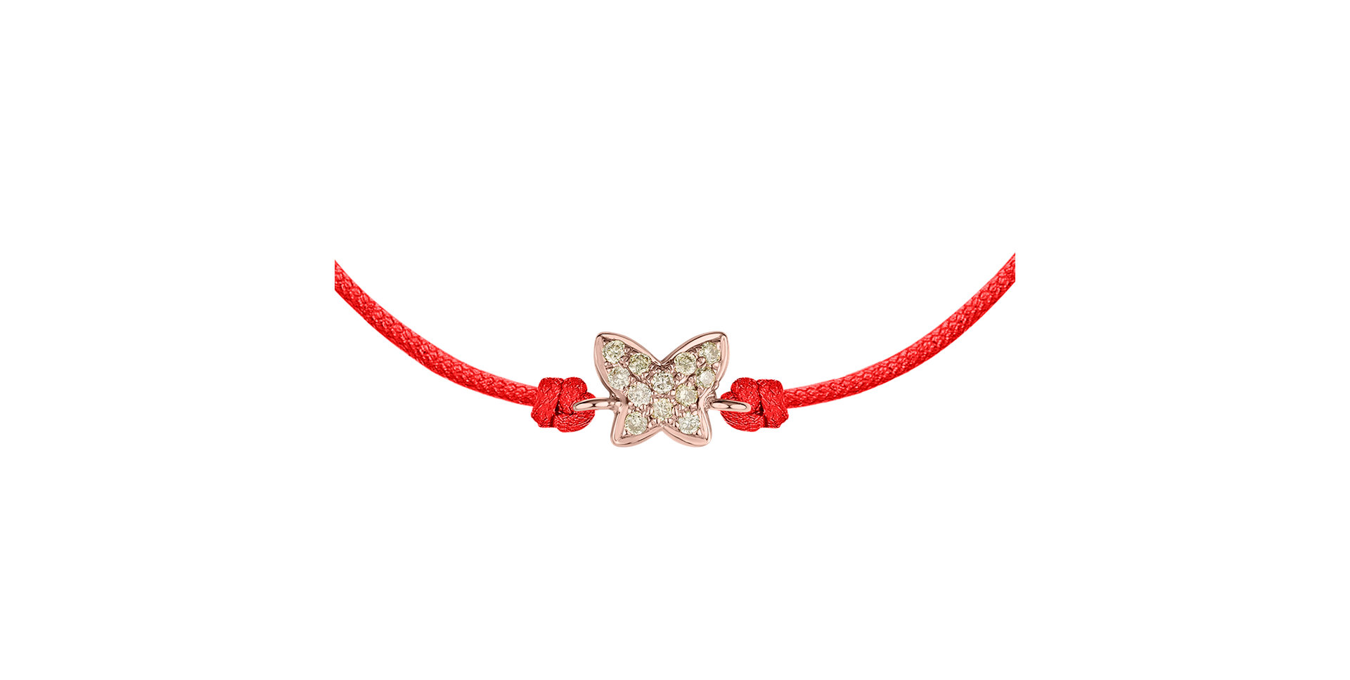 Bracelet with brown diamonds Magic Butterfly