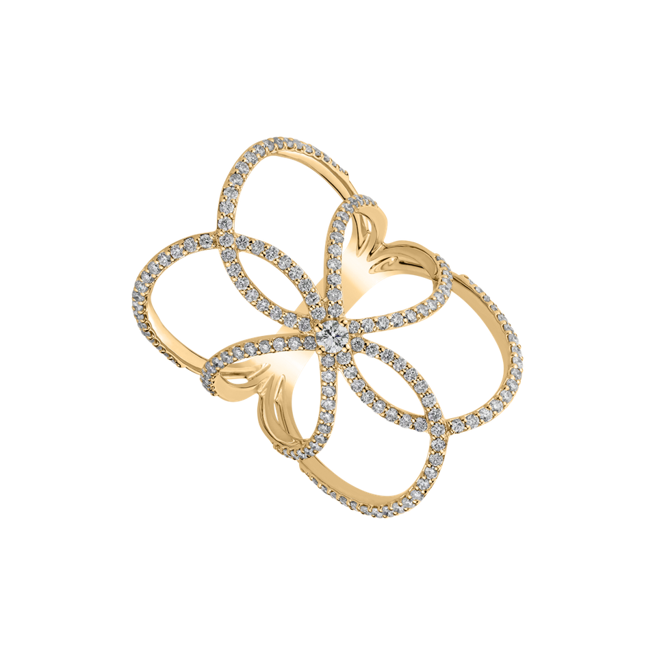 Diamond ring Goddess Artemis